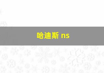 哈迪斯 ns